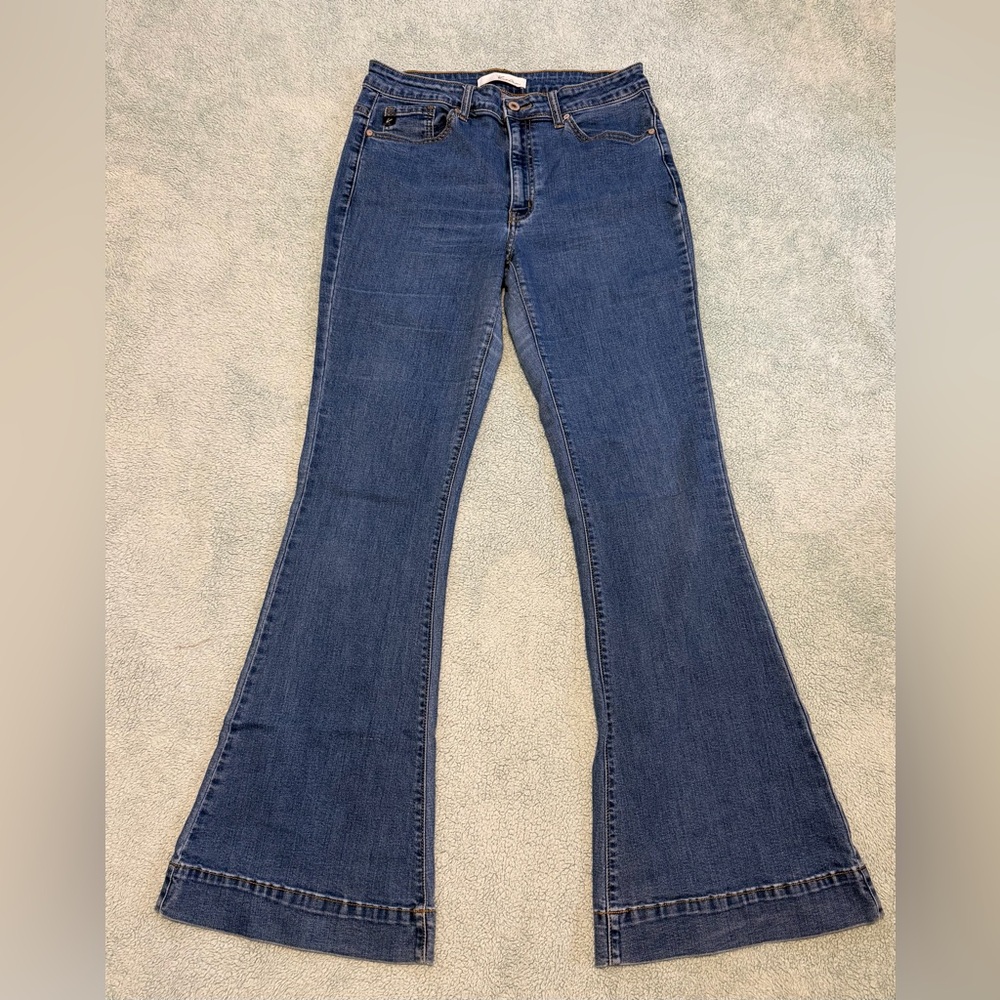 KanCan High-Rise Flared Women's Jeans - Dark Blue, sz 11/29